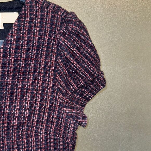 LOFT Violet Tweed Cap Sleeve Mini Dress - Picture 4 of 7